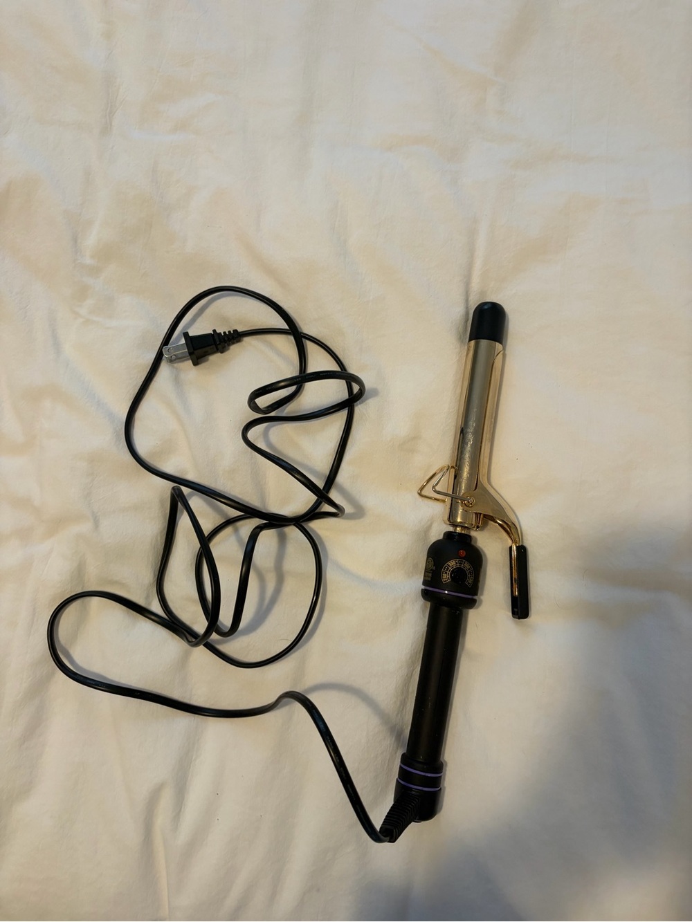 Gold & Black Curling Iron 1” Hair Styler